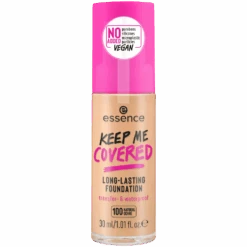 Keep Me Covered Long-Lasting Foundation -Pure Beauty Shop 4059729386052 Image FrontViewClosedessenceKEEPMECOVEREDLONG LASTINGFOUNDATION100