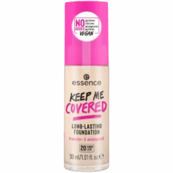 Keep Me Covered Long-Lasting Foundation -Pure Beauty Shop 4059729386458 Image FrontViewClosedessenceKEEPMECOVEREDLONG LASTINGFOUNDATION20