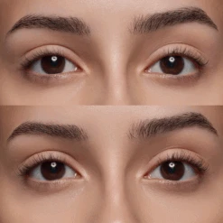 Lash Without Limits Brown Extreme Lengthening & Volume Mascara -Pure Beauty Shop 4059729421425 Application BeforeAfter