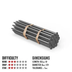 Galvanised Bending Nails - 2.5 Star Difficulty