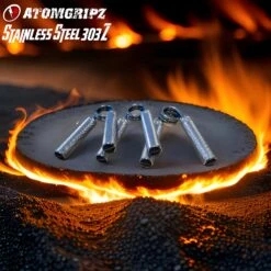 Official AtomGripz Hand Grippers - Stainless Steel 303z