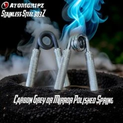 Official AtomGripz Hand Grippers - Stainless Steel 303z 11 Official AtomGripz Hand Grippers - Stainless Steel 303z -Pure Beauty Shop atomgripz hand gripper spring