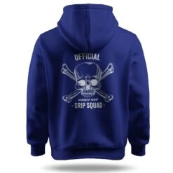 Official Grip Squad Hoodie -Pure Beauty Shop blue grip squad hoodie back