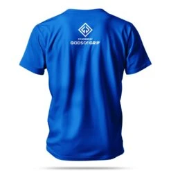 Powered By The Gods T-Shirt - Blue -Pure Beauty Shop essential blue t shirt back