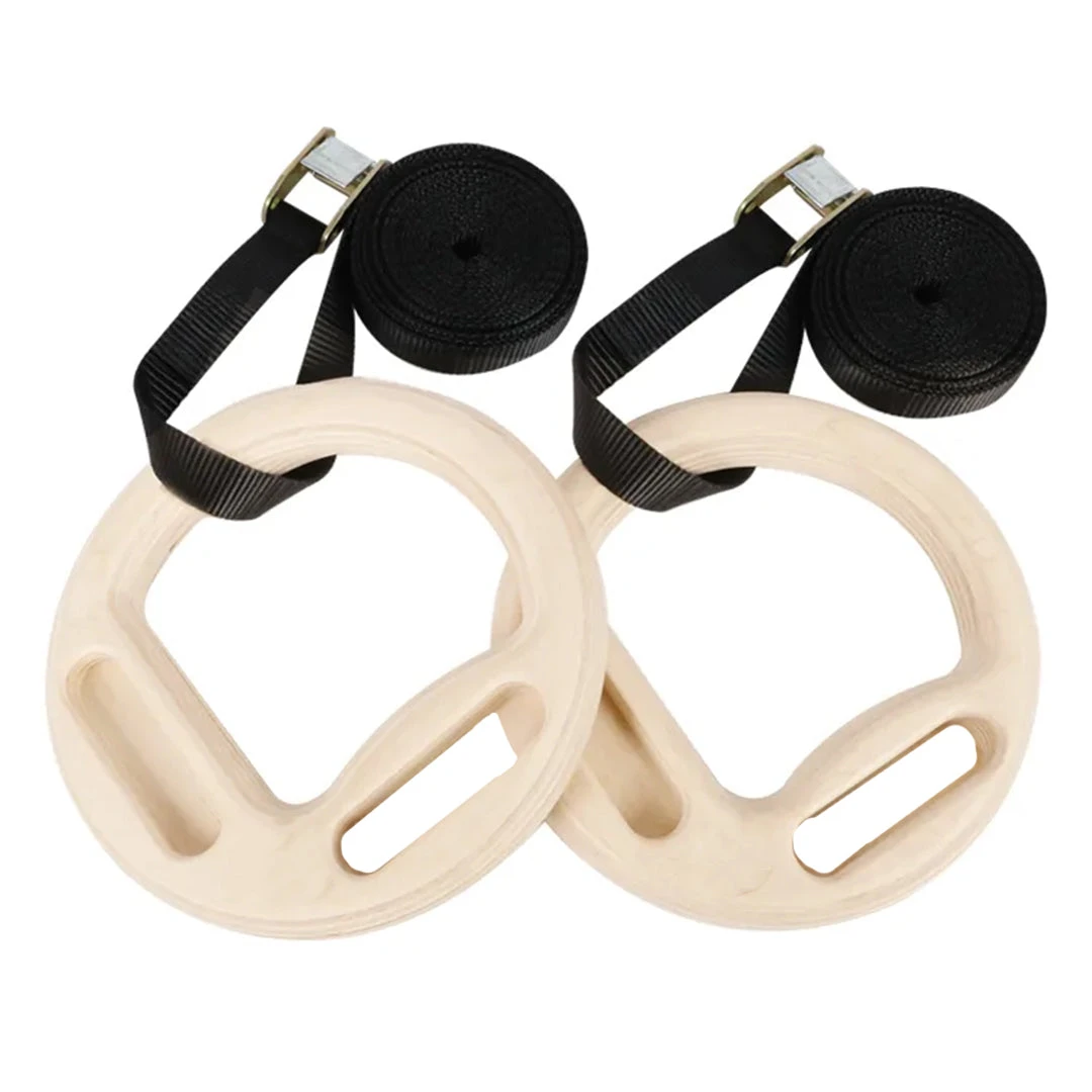 Gymnastics Rings With Finger Holds 4 Gymnastics Rings With Finger Holds - Image 2