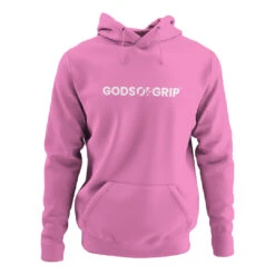 Gods Of Grip Hoodie -Pure Beauty Shop pink hoodie front